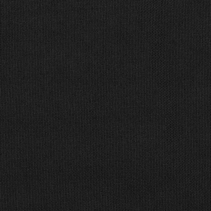 Gordijn linnen-look verduisterend met haken 290x245 cm zwart