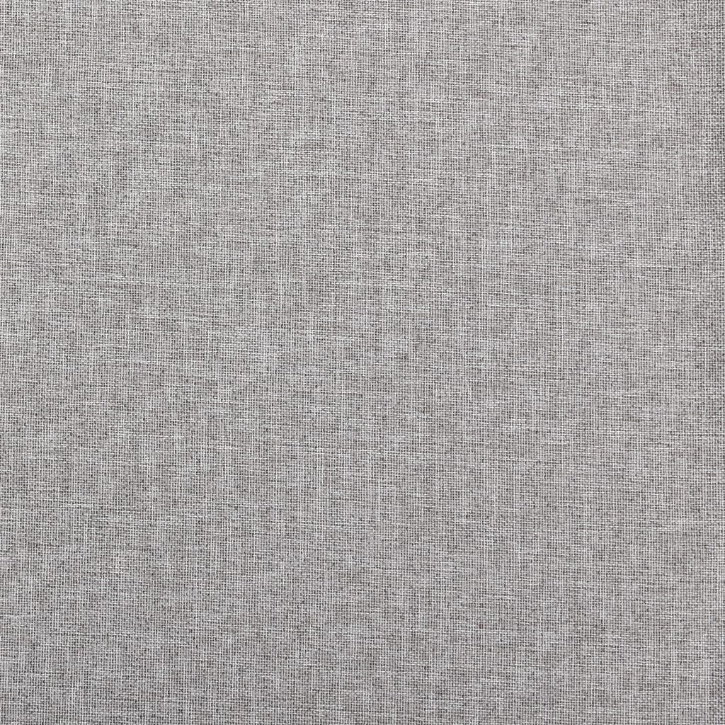Gordijnen linnen-look verduisterend ogen 2 st 140x175 cm grijs