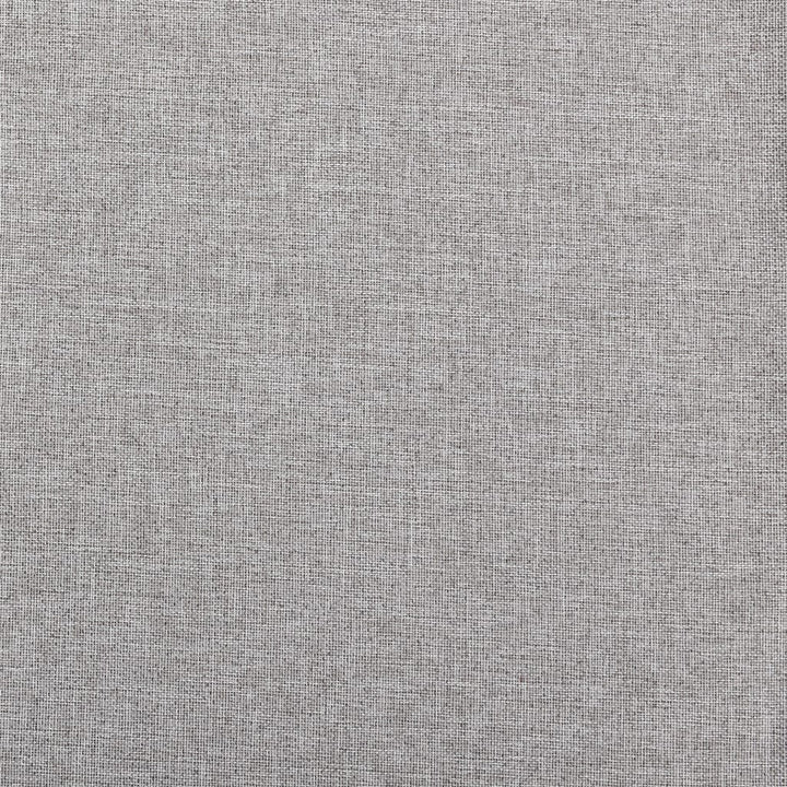 Gordijnen linnen-look verduisterend ogen 2 st 140x225 cm grijs