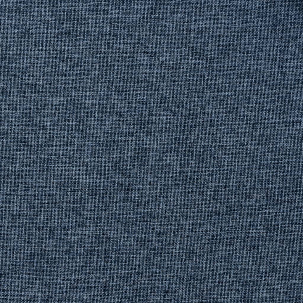 Gordijnen linnen-look verduisterend ogen 2 st 140x245 cm blauw