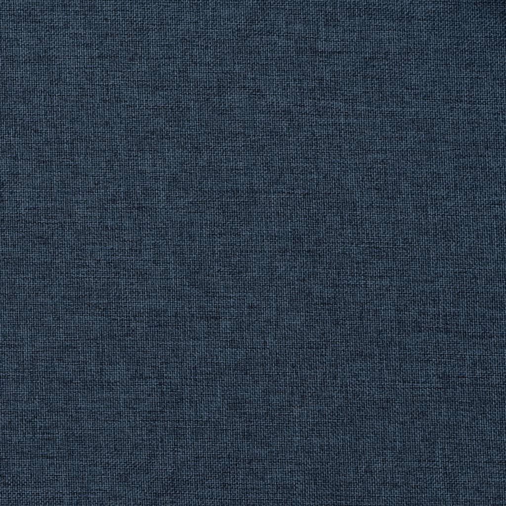 Gordijnen linnen-look verduisterend haken 2 st 140x225 cm blauw