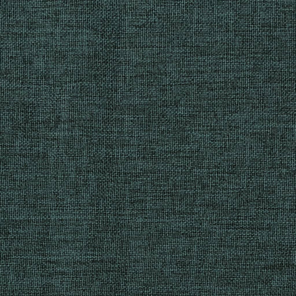 Gordijn linnen-look verduisterend met haken 290x245 cm groen