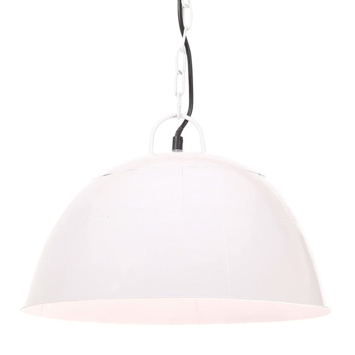 Hanglamp industrieel vintage rond 25 W E27 41 cm wit