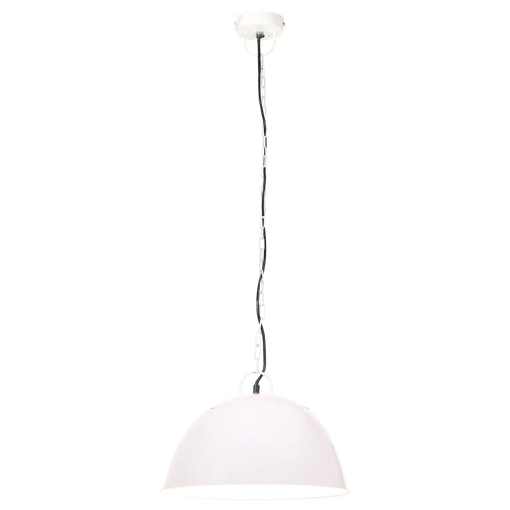 Hanglamp industrieel vintage rond 25 W E27 41 cm wit
