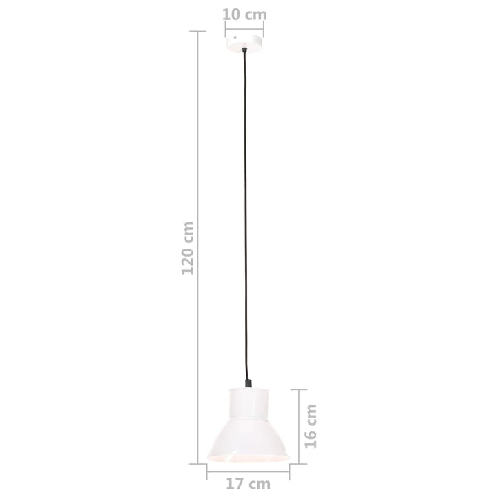 Hanglamp rond 25 W E27 48 cm wit