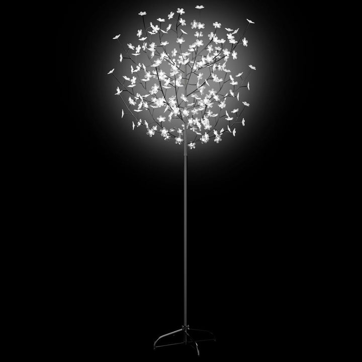 Kerstboom 200 LED's koudwit licht kersenbloesem 180 cm