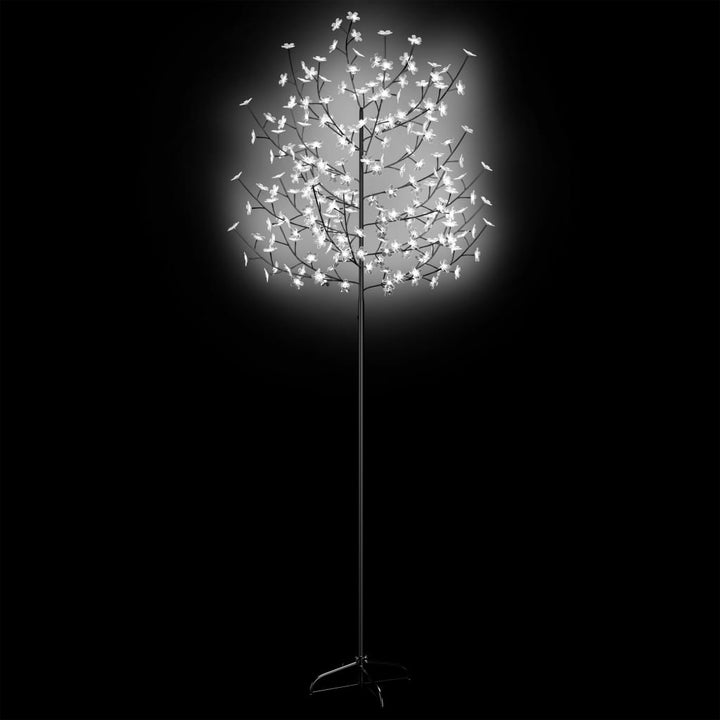 Kerstboom 220 LED's koudwit licht kersenbloesem 220 cm