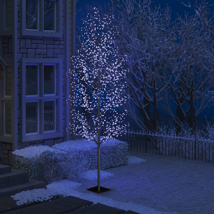 Kerstboom 1200 LED's blauw licht kersenbloesem 400 cm