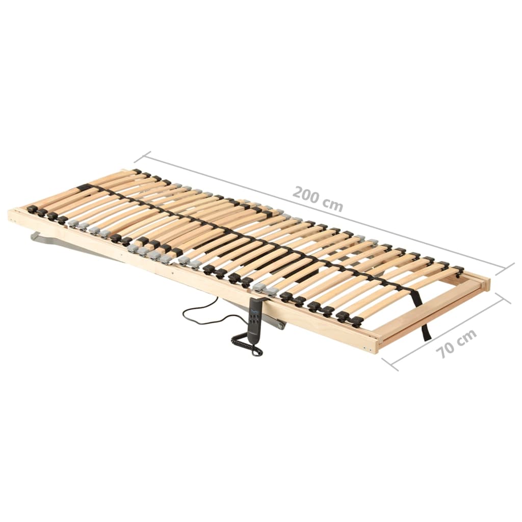 Lattenbodem met 28 latten 7 zones elektrisch 70x200 cm