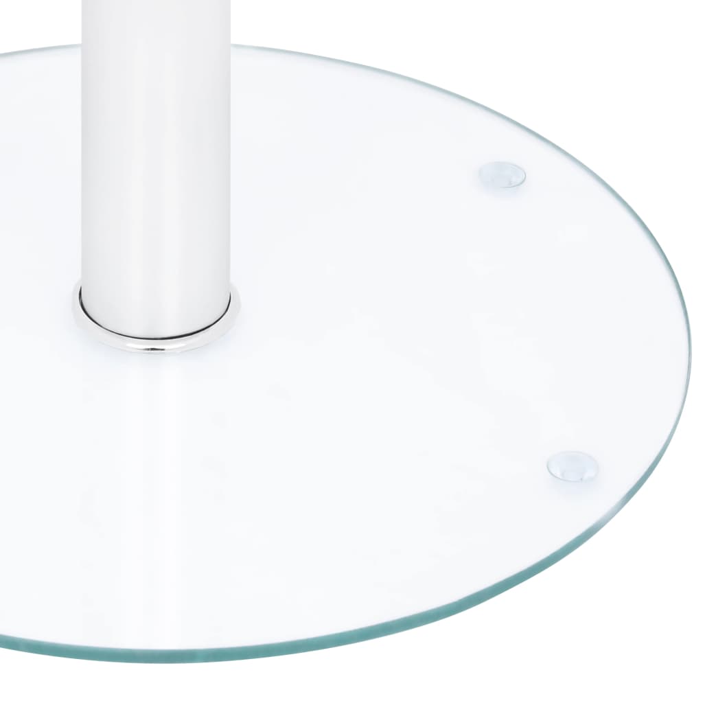 Salontafel 40 cm gehard glas transparant