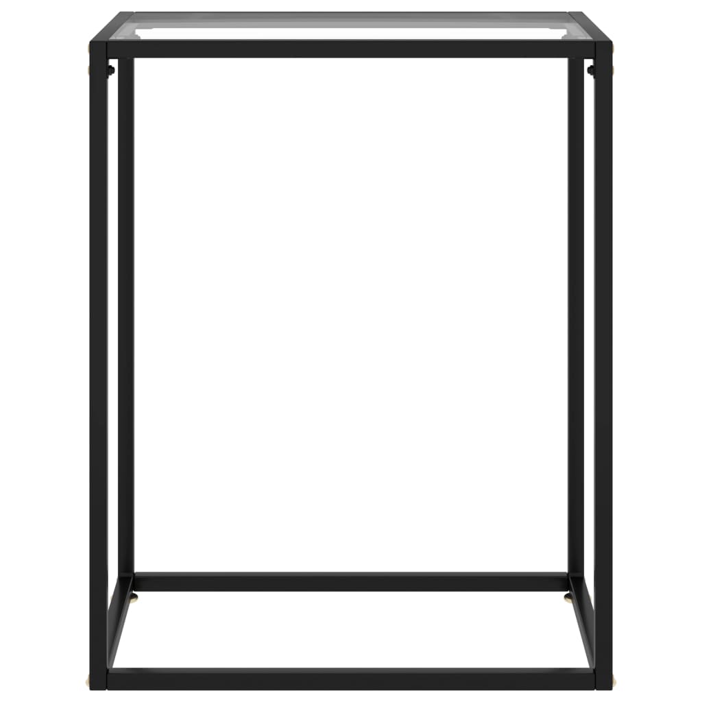 Wandtafel 60x35x75 cm gehard glas transparant