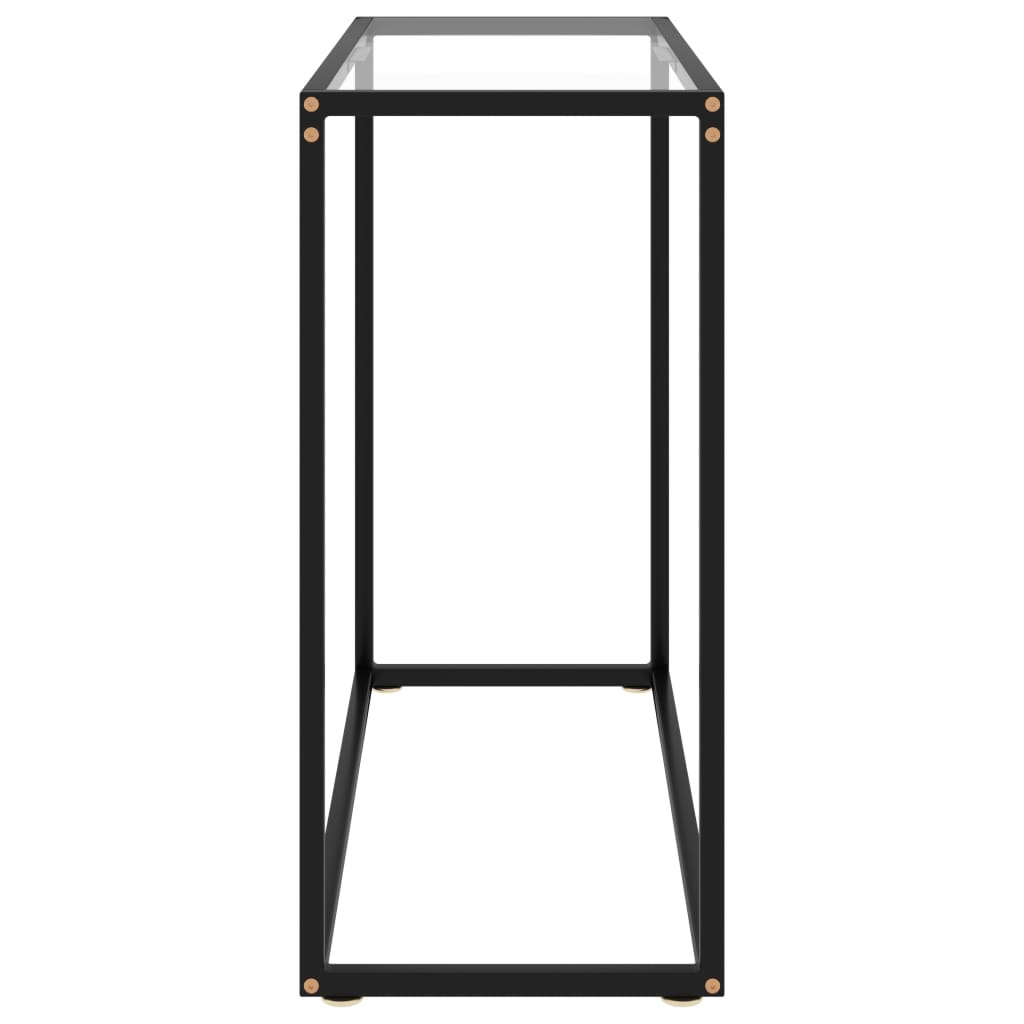 Wandtafel 80x35x75 cm gehard glas transparant