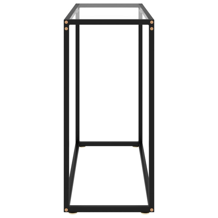 Wandtafel 80x35x75 cm gehard glas transparant