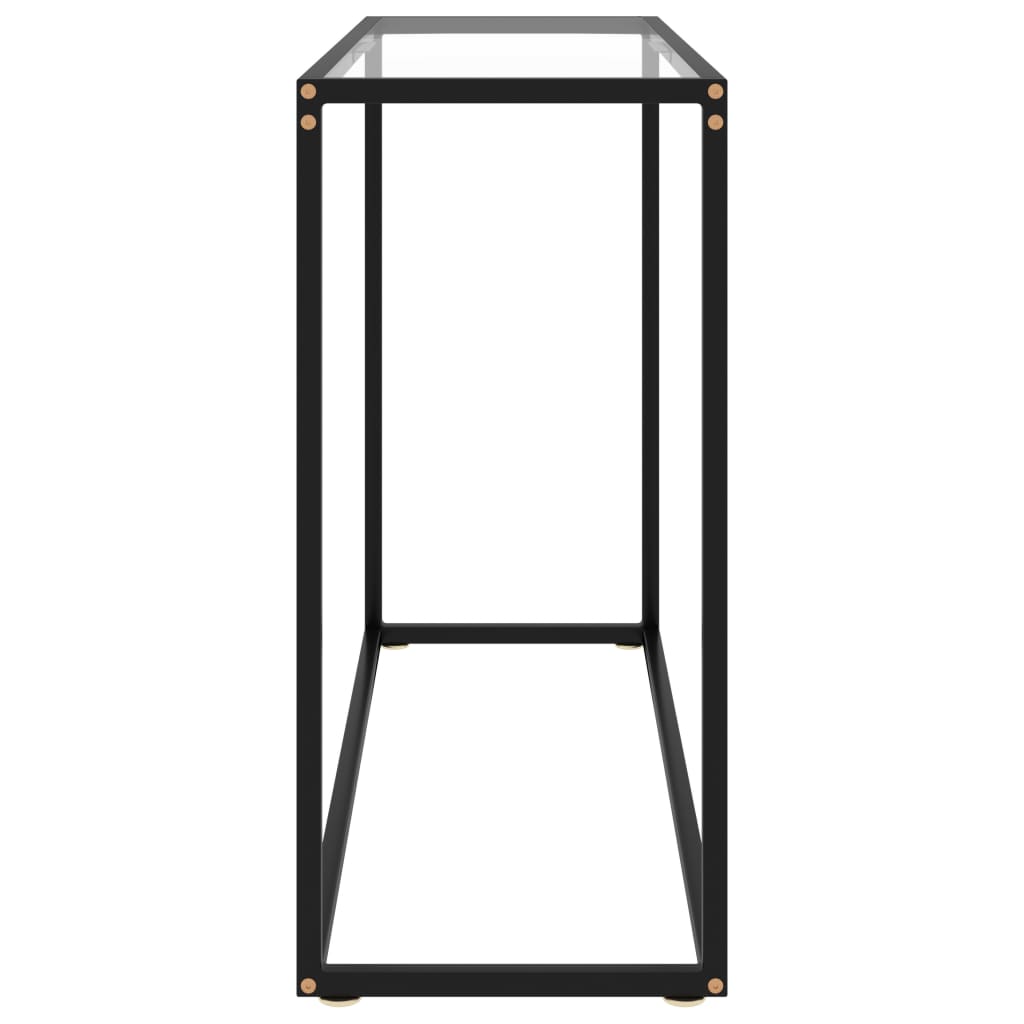 Wandtafel 100x35x75 cm gehard glas transparant