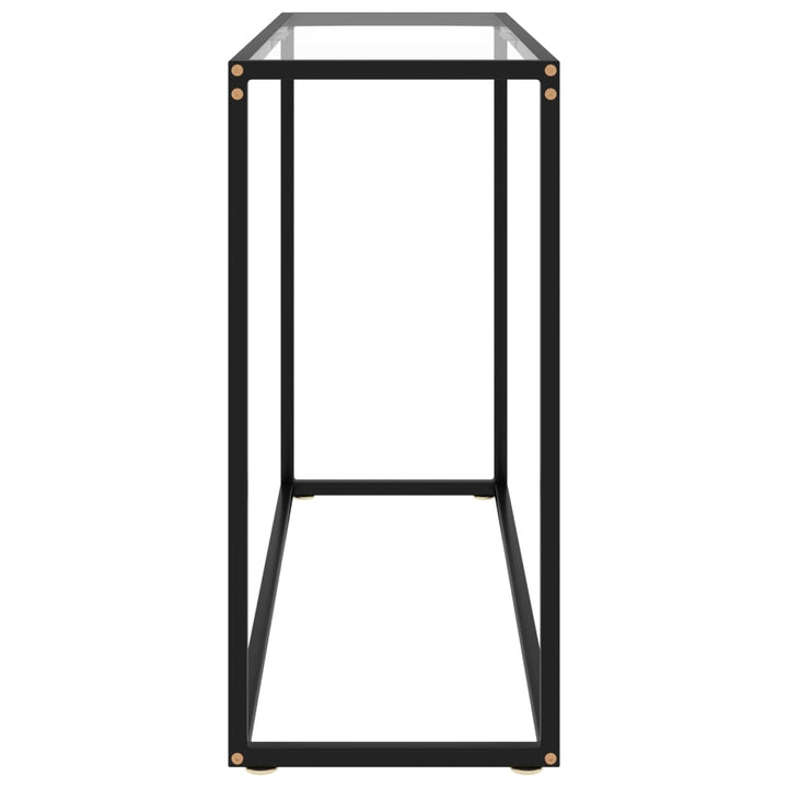 Wandtafel 100x35x75 cm gehard glas transparant