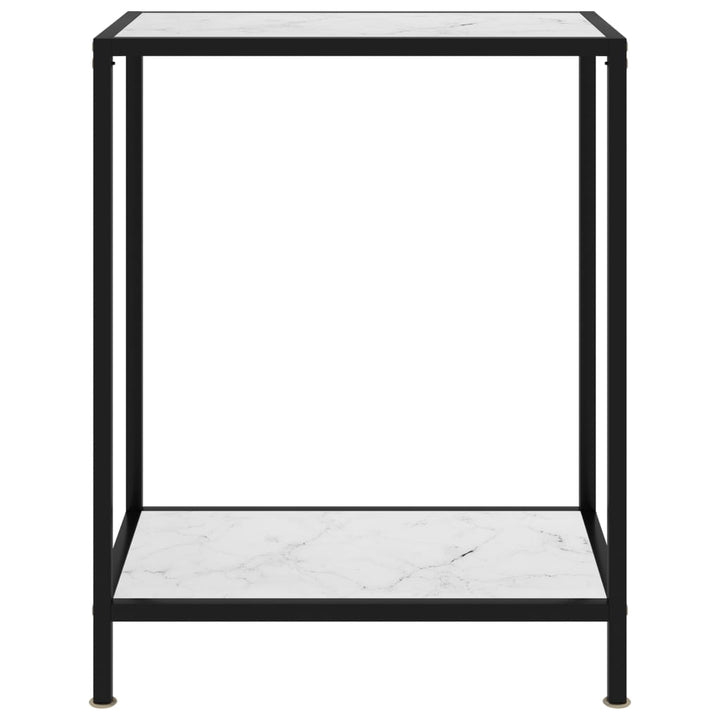 Wandtafel 60x35x75 cm gehard glas wit