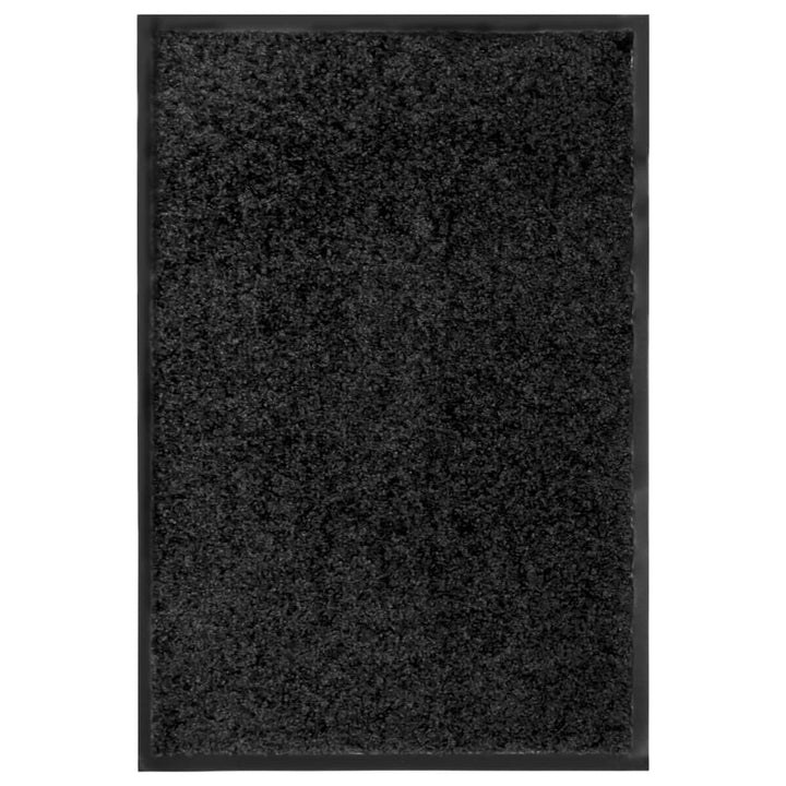 Deurmat wasbaar 40x60 cm zwart
