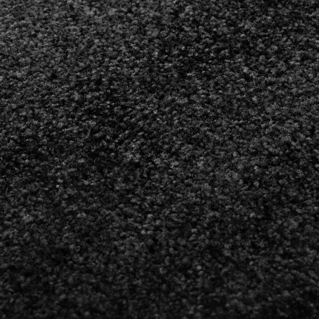 Deurmat wasbaar 40x60 cm zwart