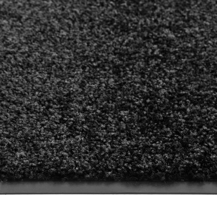 Deurmat wasbaar 90x150 cm zwart