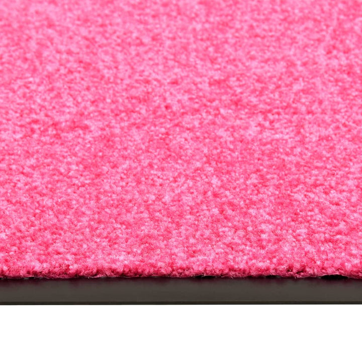 Deurmat wasbaar 40x60 cm roze