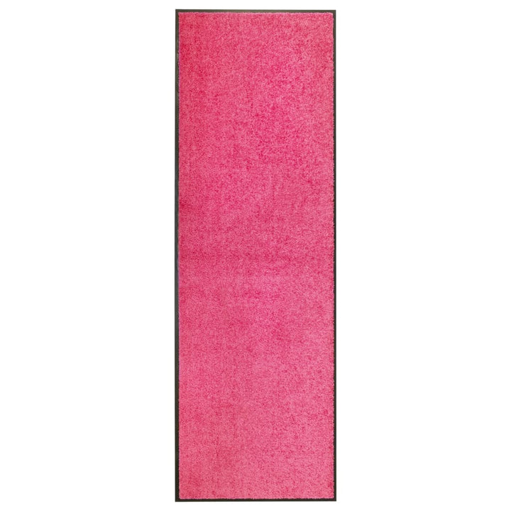 Deurmat wasbaar 60x180 cm roze