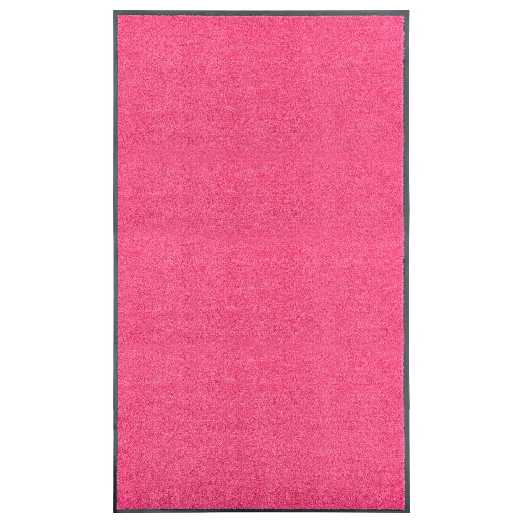 Deurmat wasbaar 90x150 cm roze