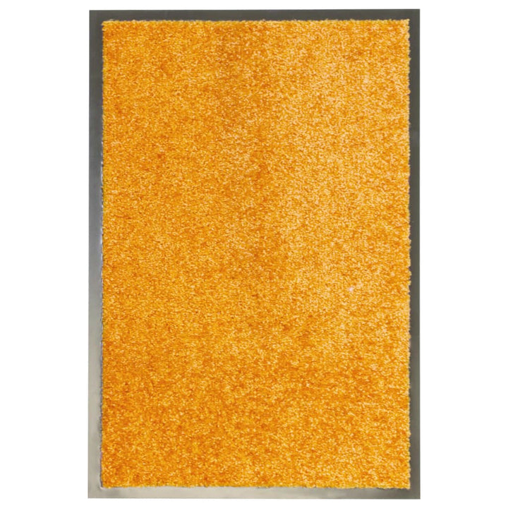 Deurmat wasbaar 40x60 cm oranje