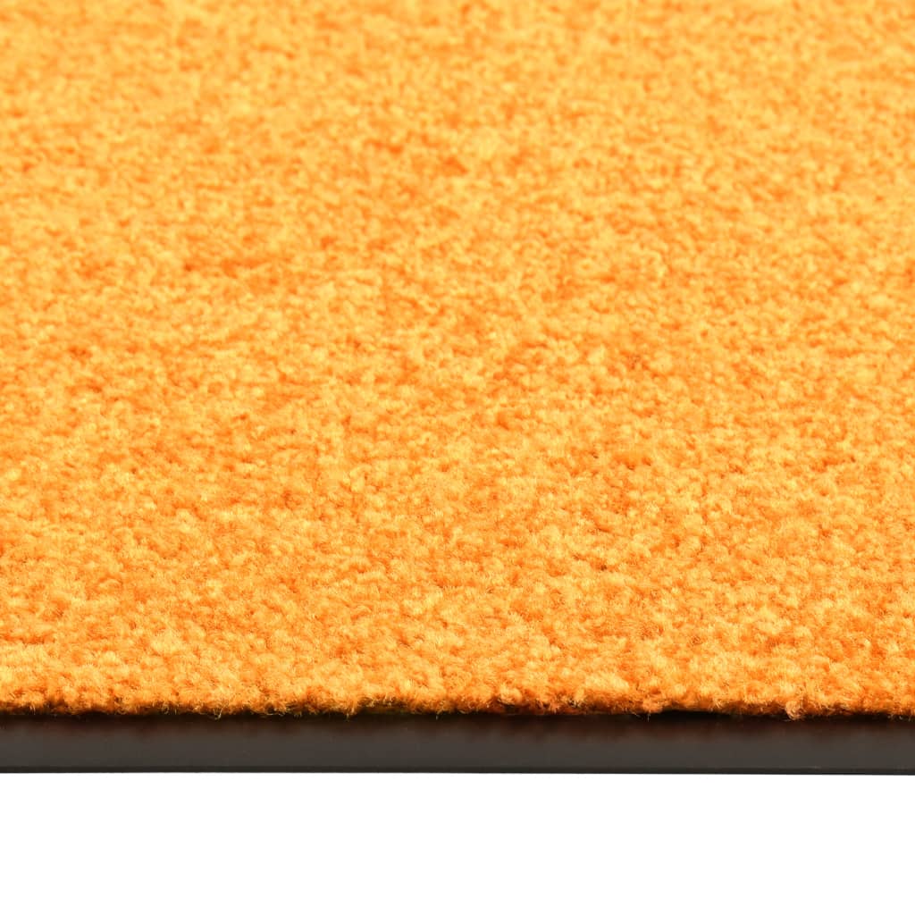 Deurmat wasbaar 90x150 cm oranje