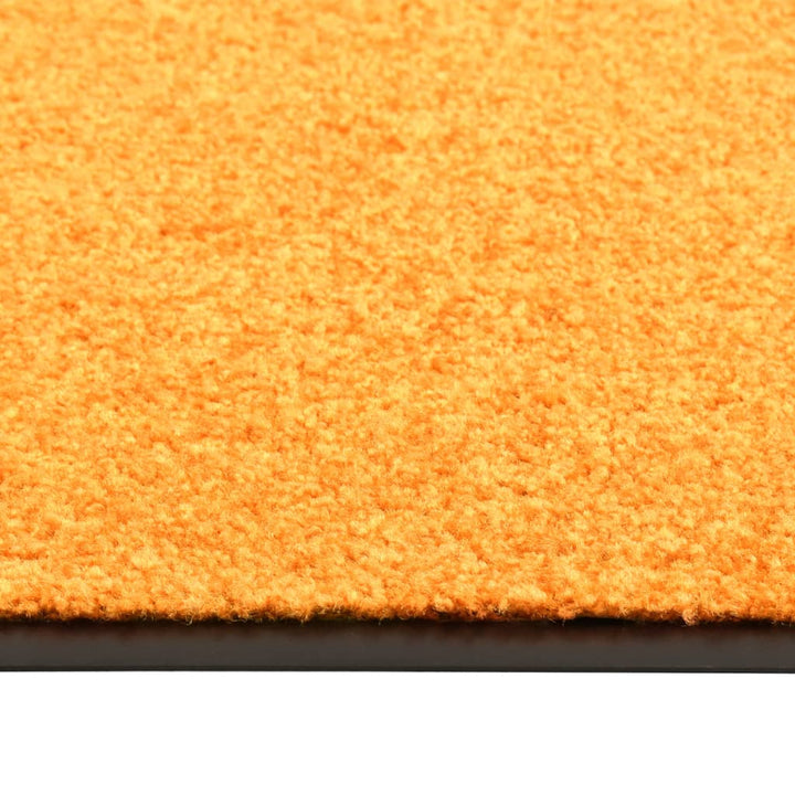 Deurmat wasbaar 90x150 cm oranje