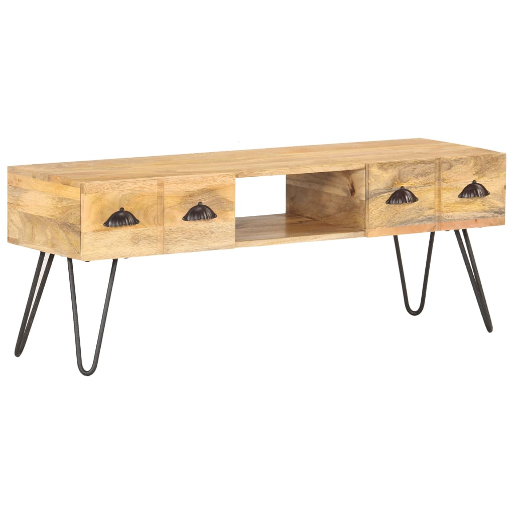 Tv-meubel 120x35x45 cm massief mangohout