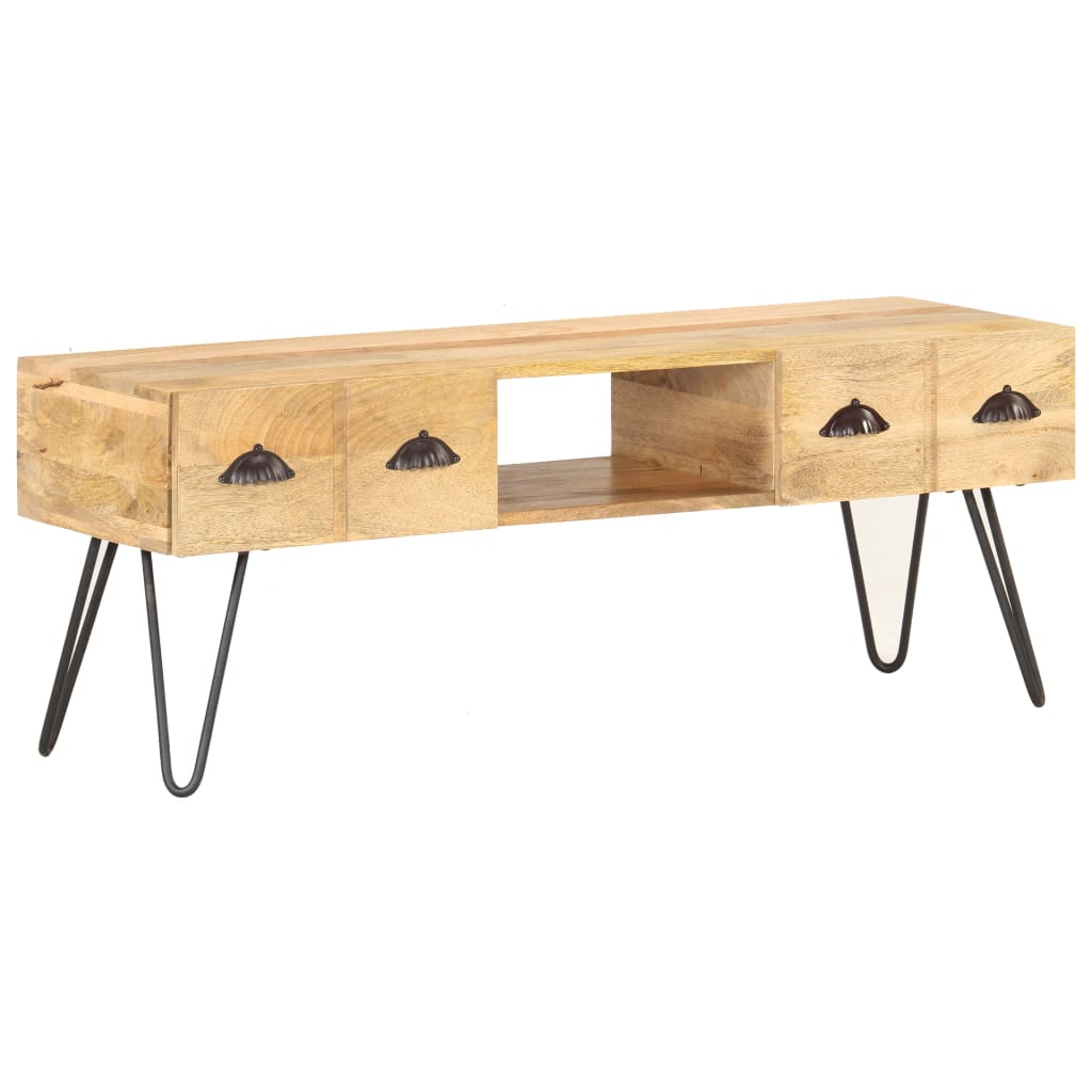 Tv-meubel 120x35x45 cm massief mangohout