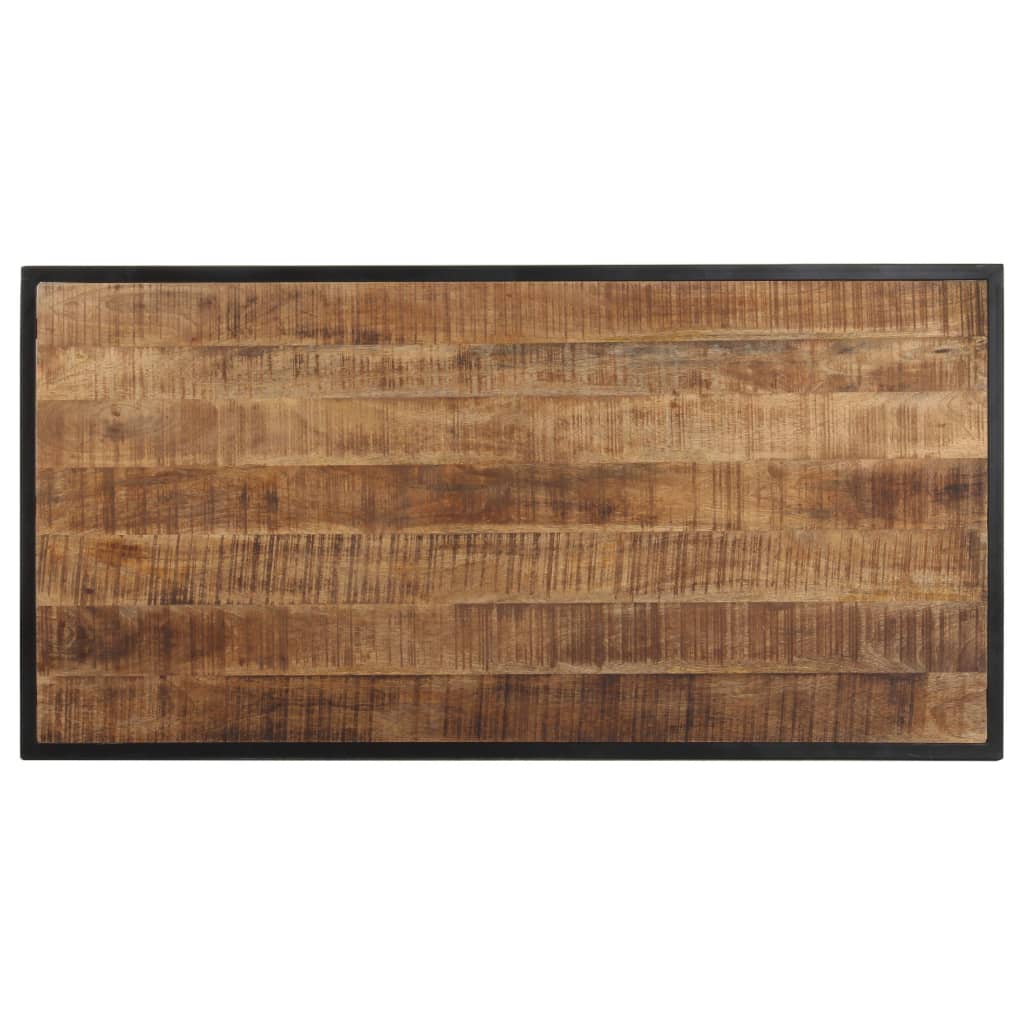 Eettafel 120 cm ruw mangohout