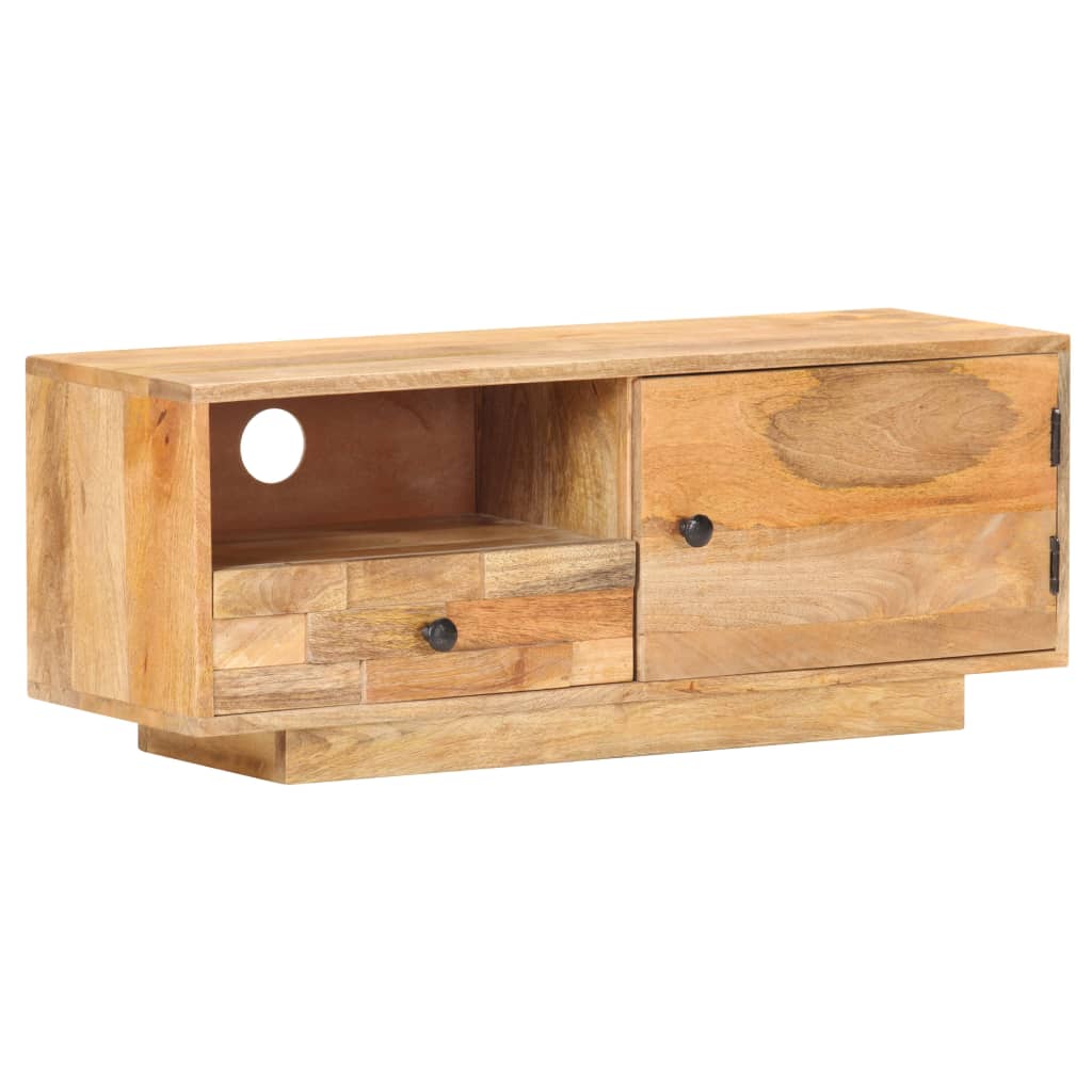 Tv-meubel 90x30x35 cm massief mangohout