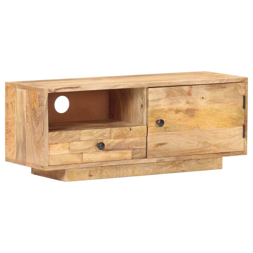 Tv-meubel 90x30x35 cm massief mangohout