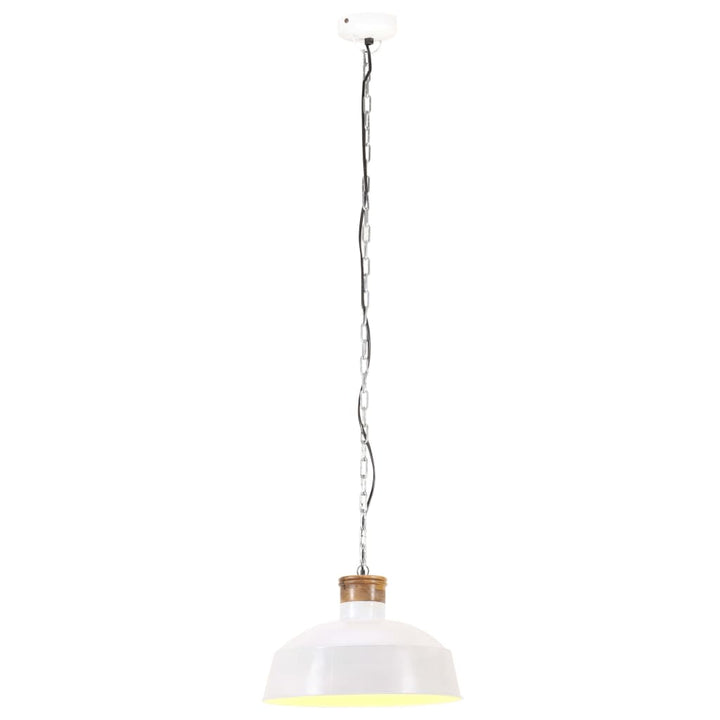 Hanglamp industrieel E27 32 cm wit