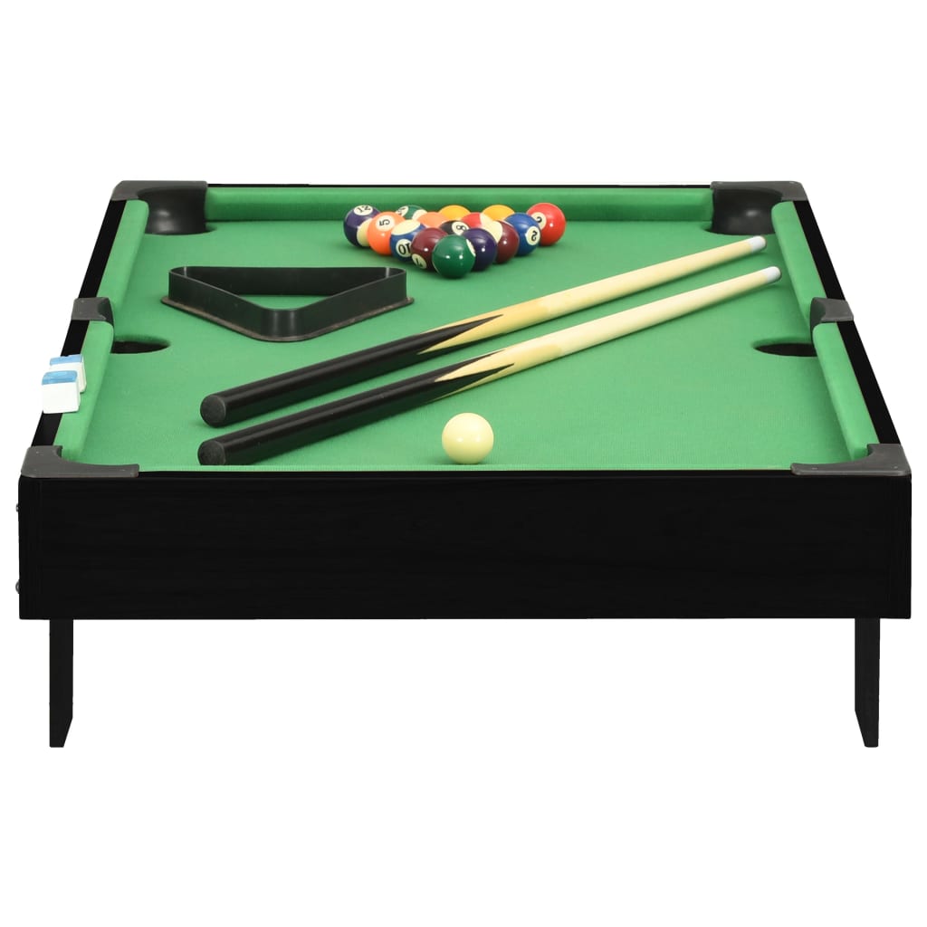 Minipooltafel 3 Feet 92x52x19 cm zwart en groen
