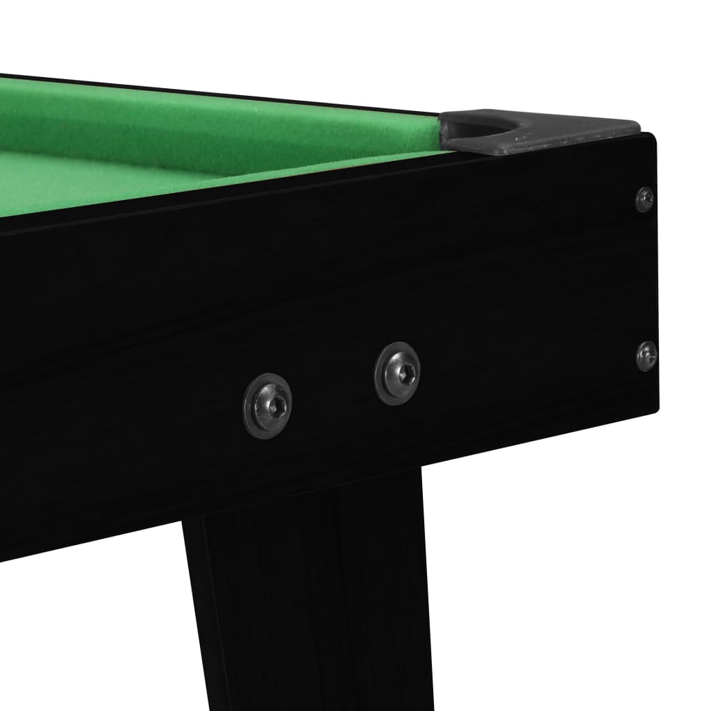 Minipooltafel 3 Feet 92x52x19 cm zwart en groen