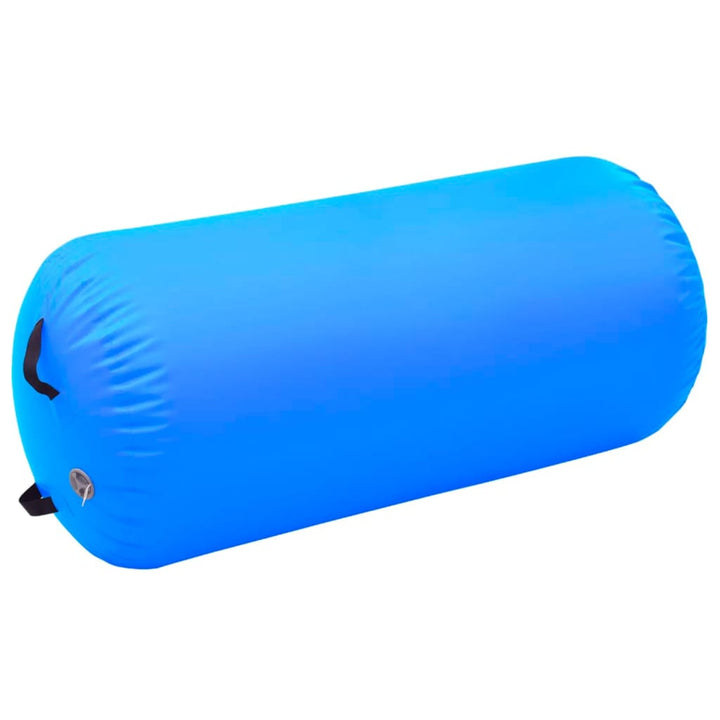 Gymnastiekrol met pomp opblaasbaar 120x75 cm PVC blauw