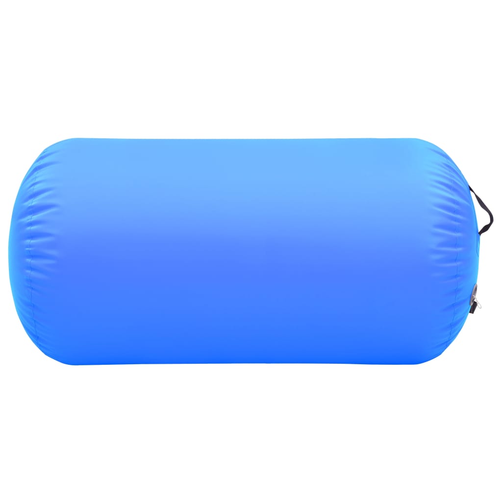 Gymnastiekrol met pomp opblaasbaar 120x75 cm PVC blauw