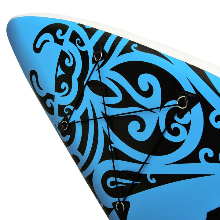 Stand Up Paddleboardset opblaasbaar 320x76x15 cm blauw