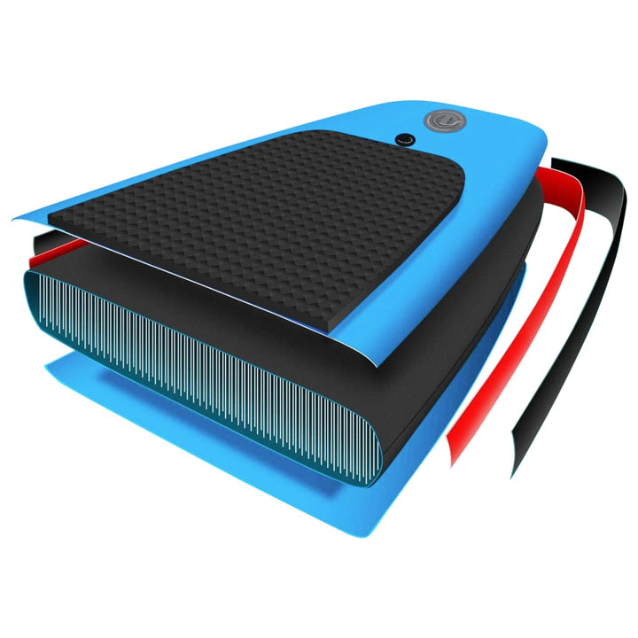 Stand Up Paddleboardset opblaasbaar 320x76x15 cm blauw