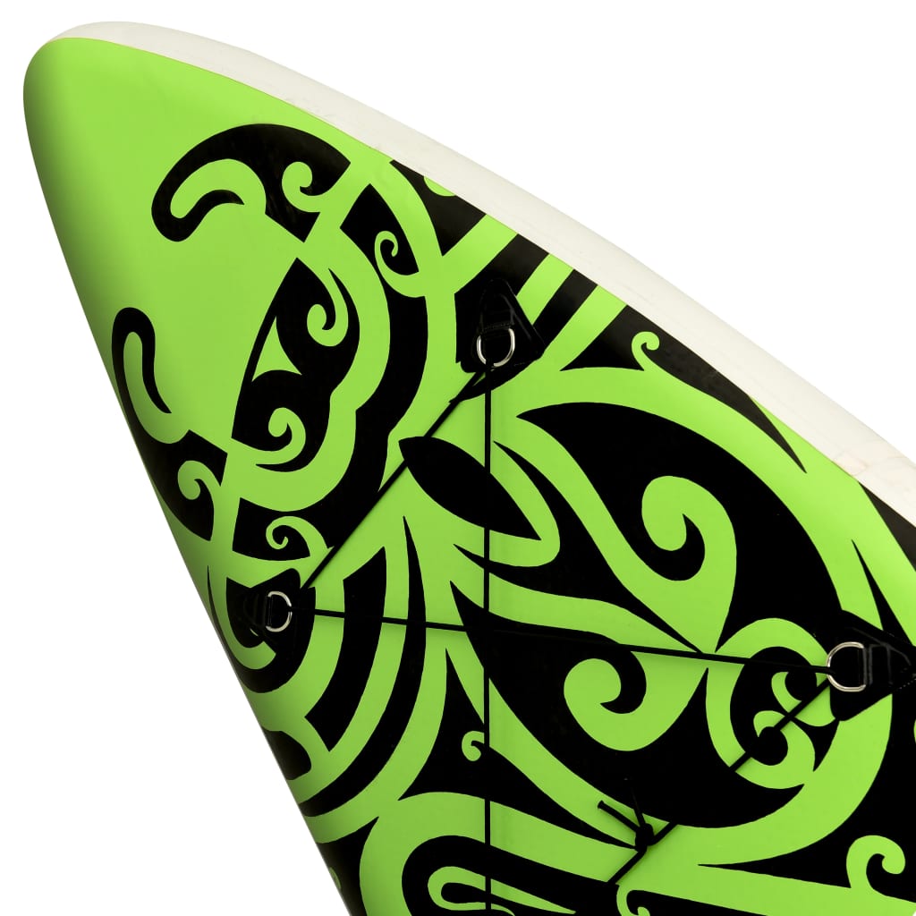 Stand Up Paddleboardset opblaasbaar 366x76x15 cm groen