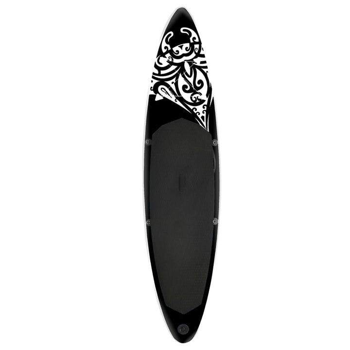 Stand Up Paddleboardset opblaasbaar 366x76x15 cm zwart