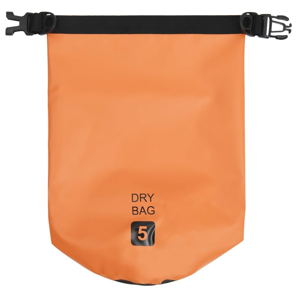 Drybag 5 L PVC oranje