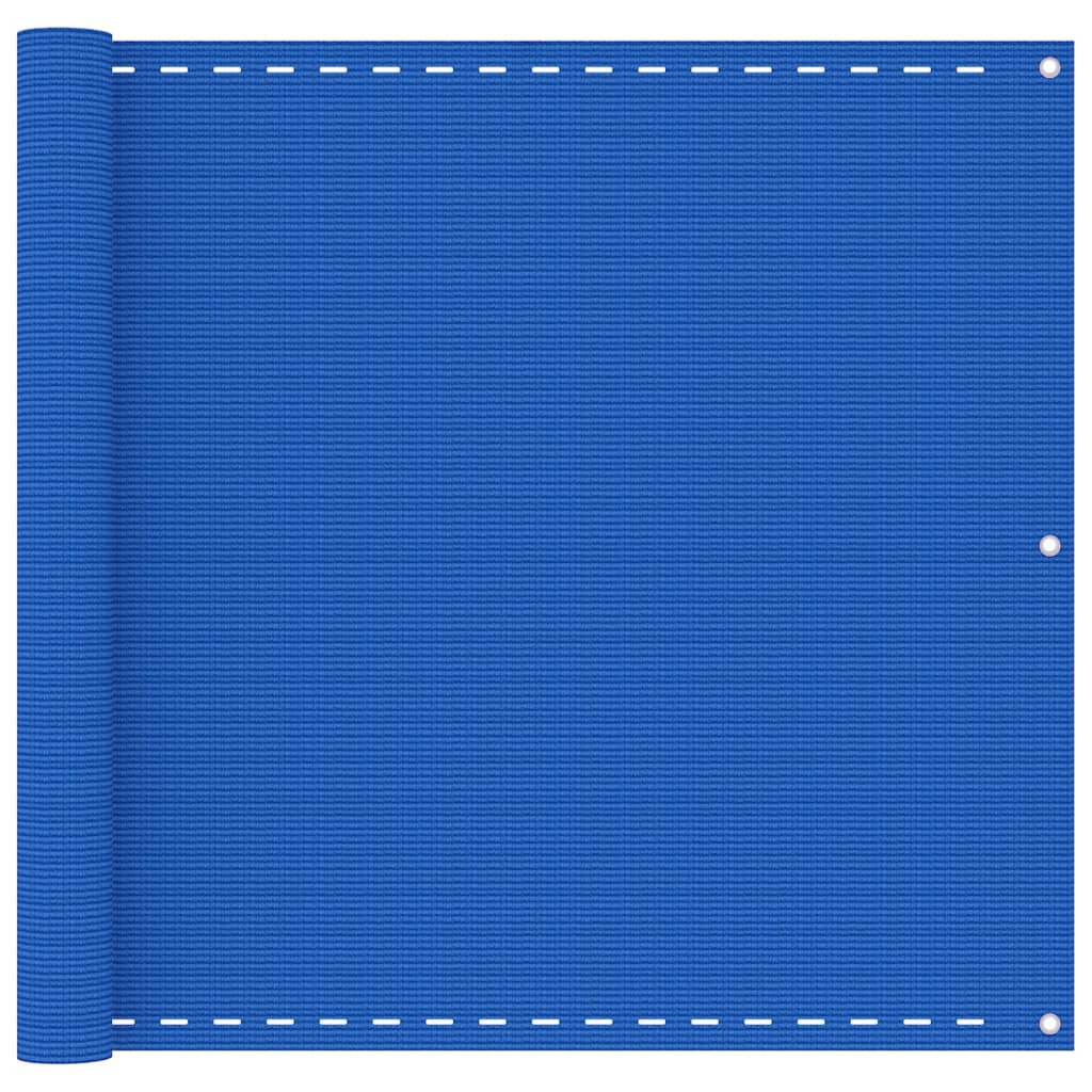 Balkonscherm 90x600 cm HDPE blauw