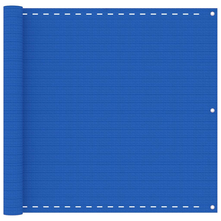 Balkonscherm 90x600 cm HDPE blauw