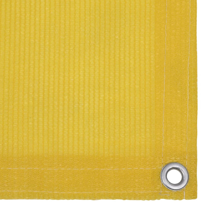 Balkonscherm 75x500 cm HDPE geel