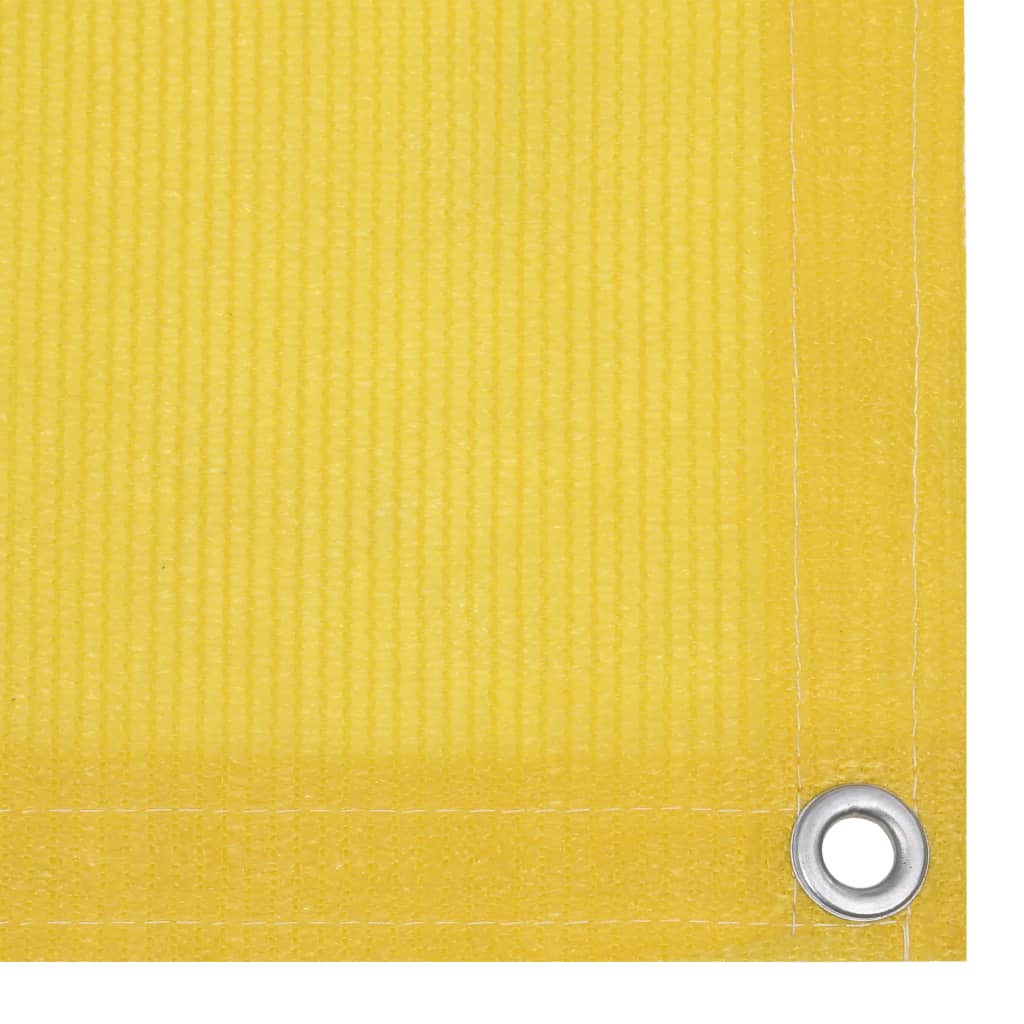 Balkonscherm 75x600 cm HDPE geel