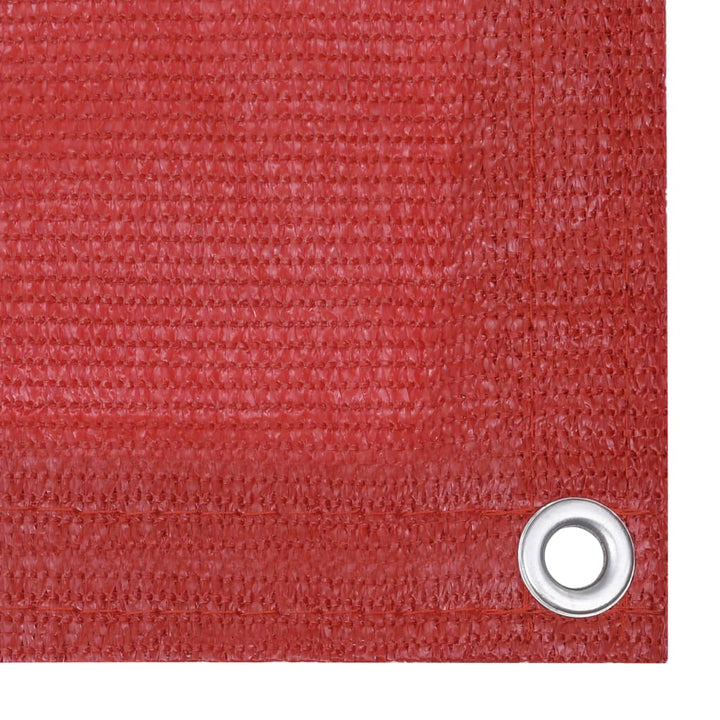 Balkonscherm 90x600 cm HDPE rood