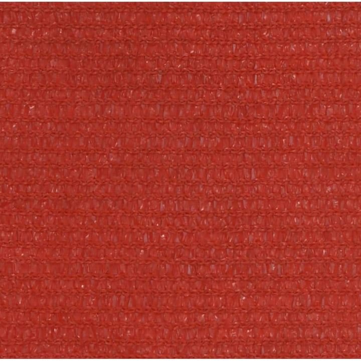 Zonnezeil 160 g/m² 3,5x4,5 m HDPE rood